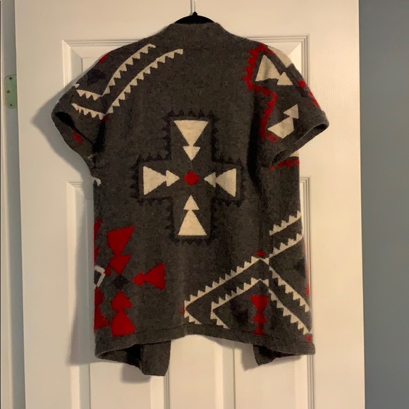 Woman’s short sleeve cardigan. 50% wool 50% alpaca - Picture 2 of 4